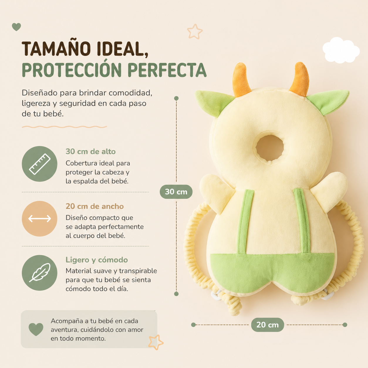 Miludi SafeSteps™ Protector Anticaídas para Bebés