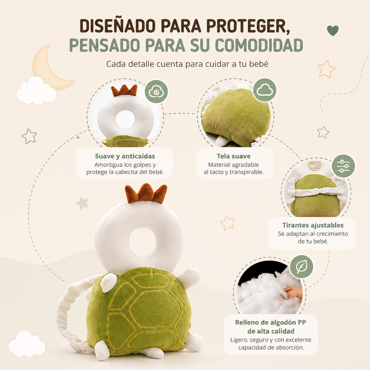 Miludi SafeSteps™ Protector Anticaídas para Bebés