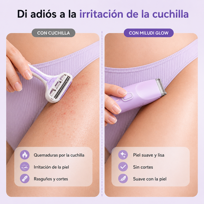 Miludi glow | Depiladora Eléctrica 2 en 1